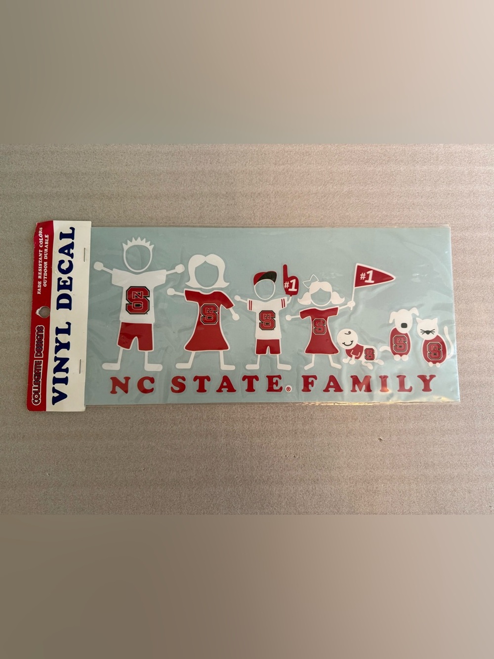 NC State Wolfpack College Family Vinyl Vehicle Decal